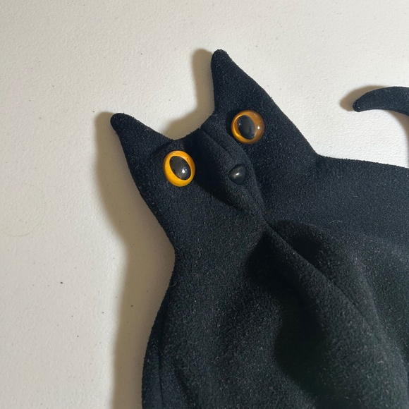 Black Cat Fleece knit hat - Picture 7 of 7